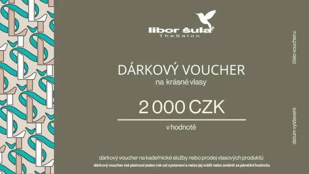 Dárkový poukaz na 2000 Kč na krásné vlasy