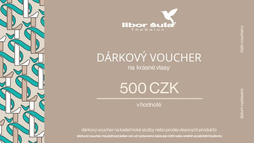 Dárkový poukaz na 500 Kč na krásné vlasy