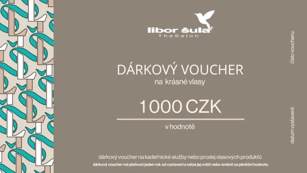 Dárkový poukaz na 1000 Kč na krásné vlasy